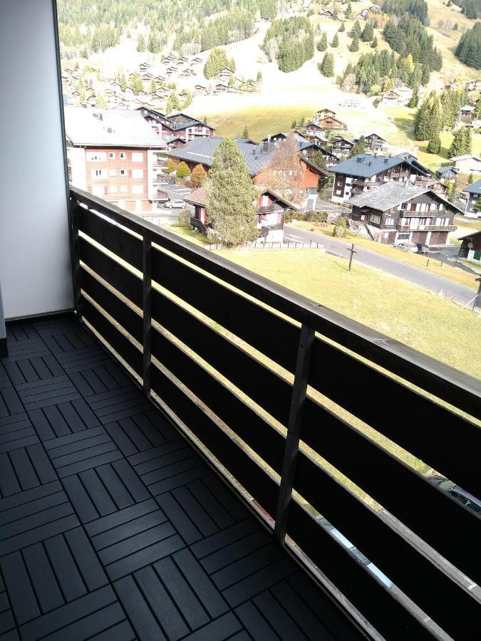 Bellevue résidence- Studio piscine, Porte du soleil Morgins Exterior foto