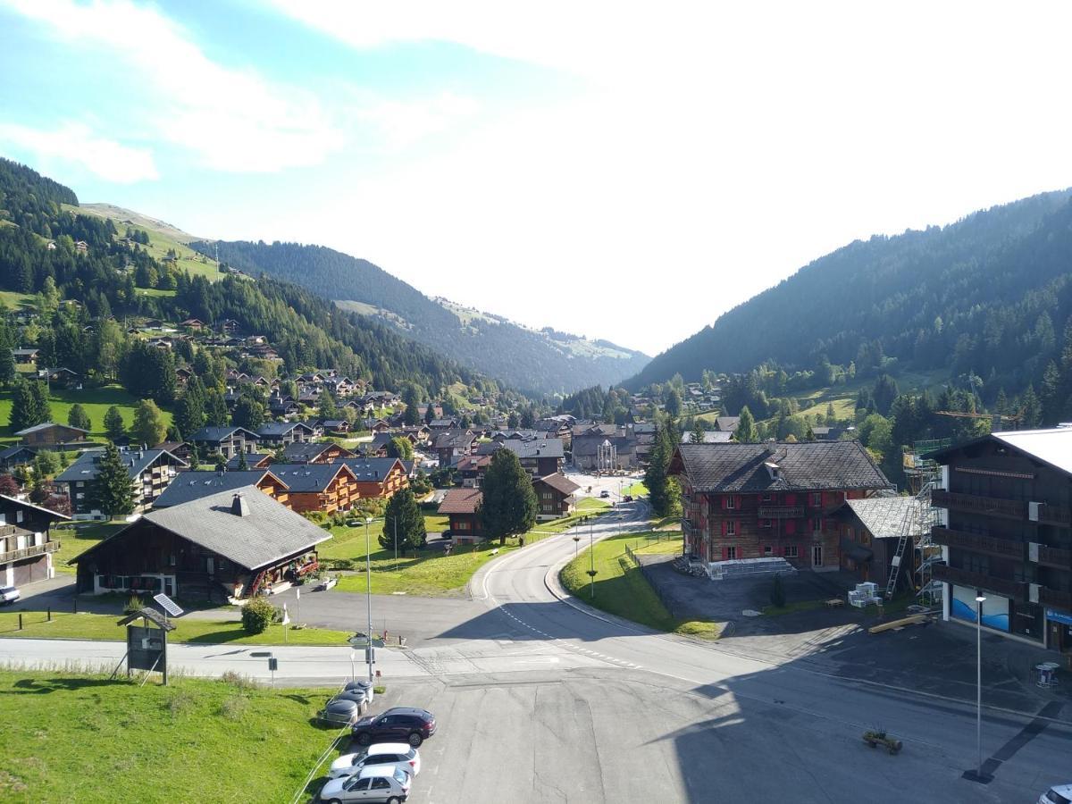 Bellevue résidence- Studio piscine, Porte du soleil Morgins Exterior foto